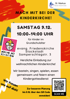 Flyer für Kinderkirche