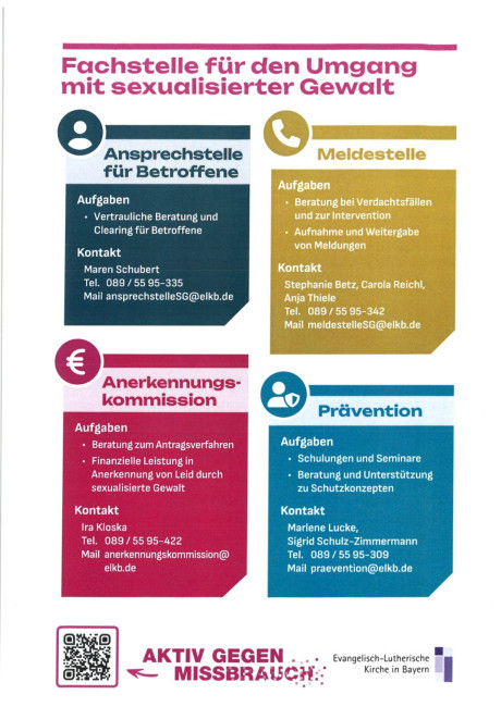 Flyer Aktiv gegen Missbrauch