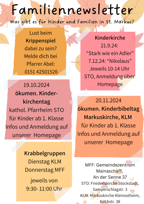Newsletter Herbst 2024